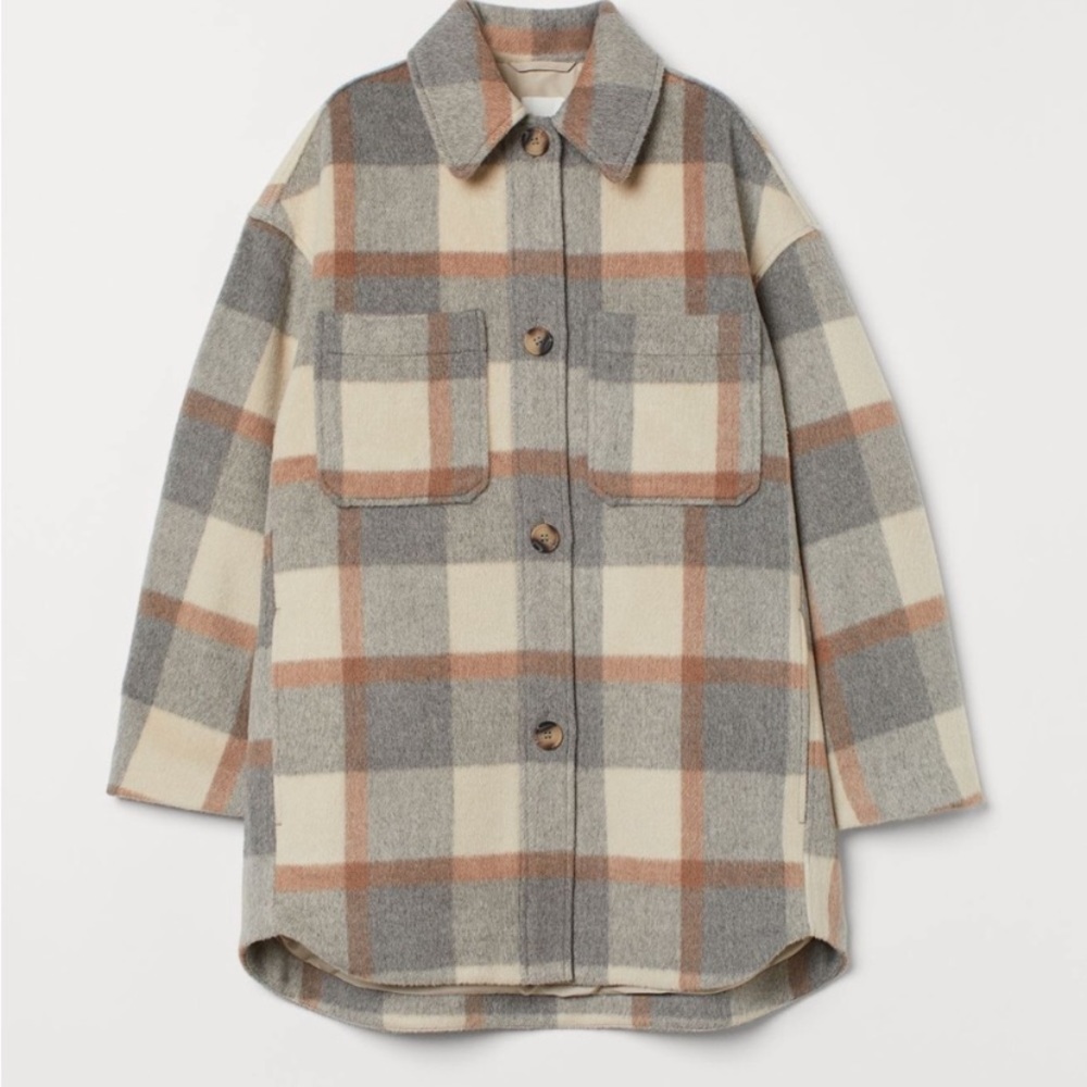 Oversized shacket